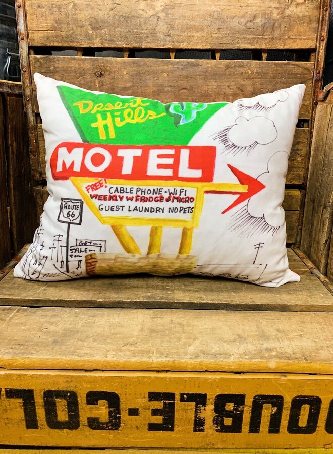 Desert Hills Motel Napper Pillow