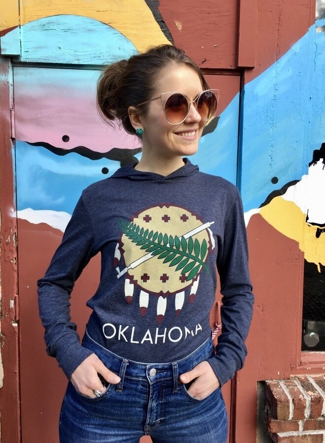 Oklahoma Osage Shield Jersey Long Sleeve Hoodie