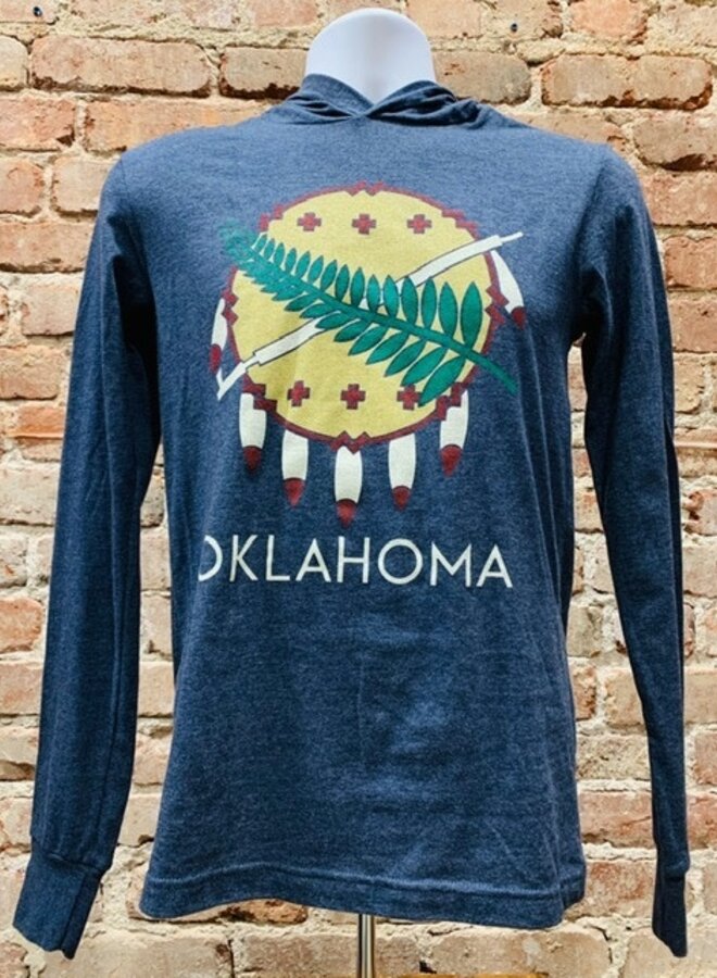 Oklahoma Osage Shield Jersey Long Sleeve Hoodie