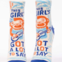 Girl's Got A Lot To Say Ankle Socks