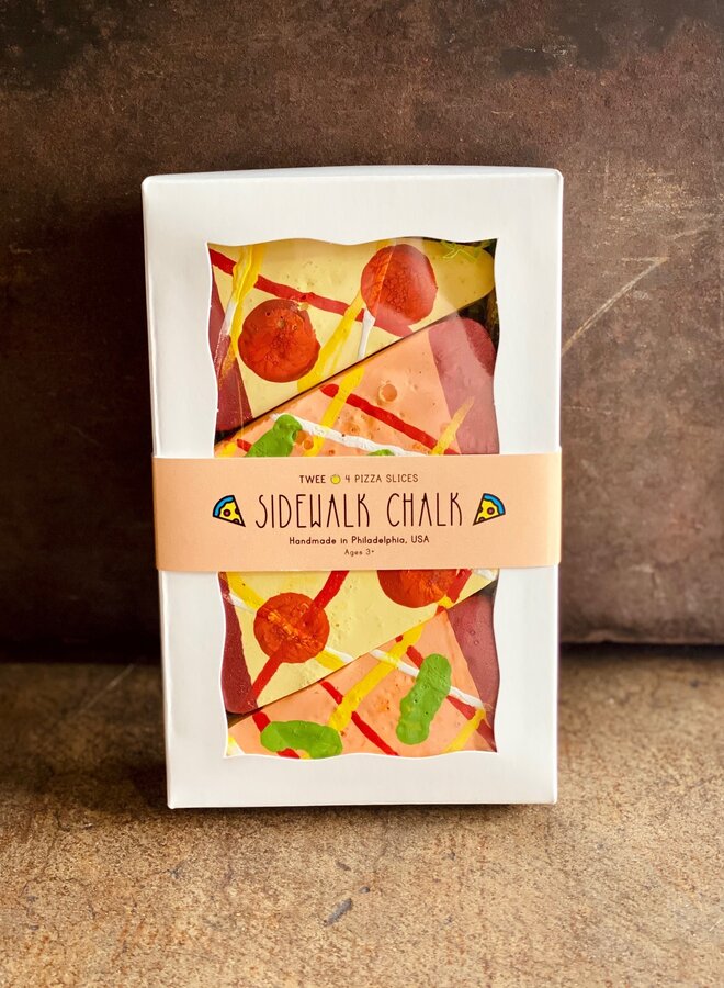 Cheesy Pizza Sidewalk Chalk