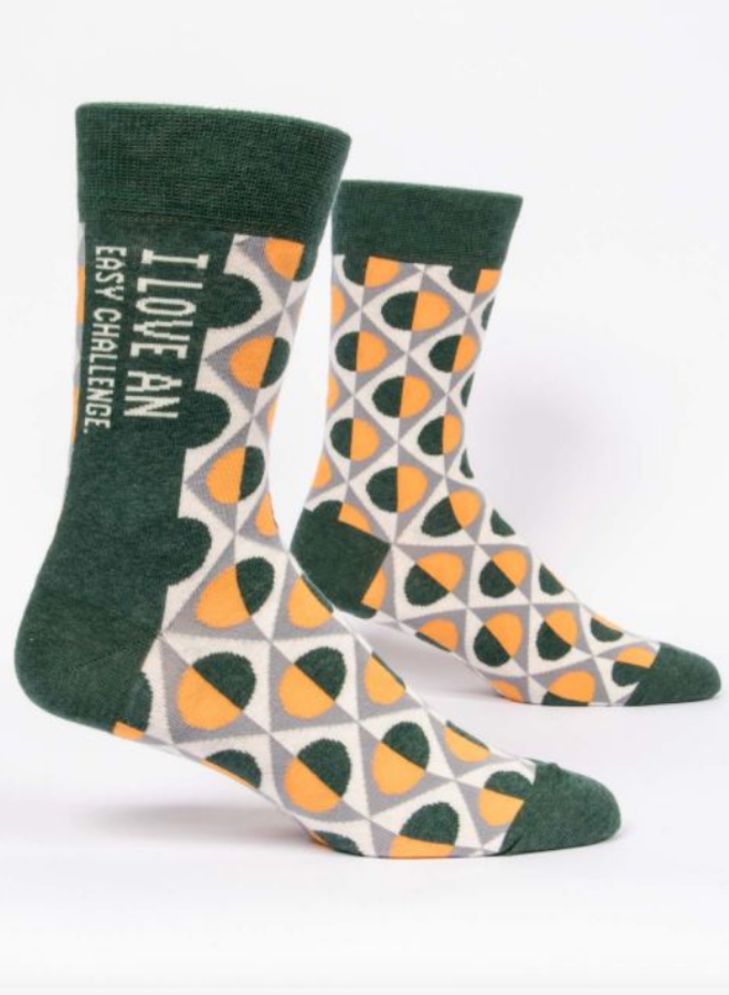 I Love Easy Challenge Men's Socks
