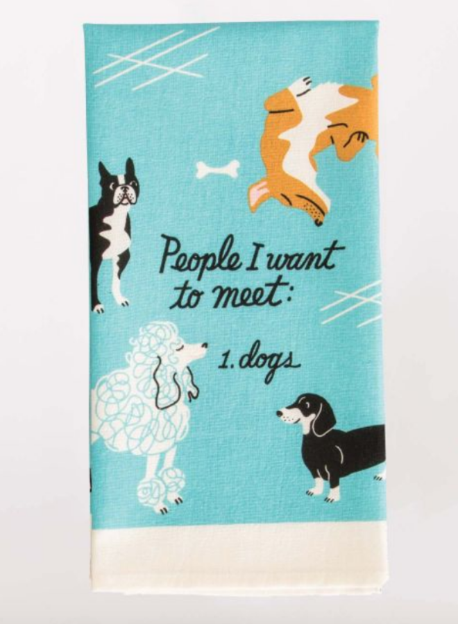 People to Meet: Dogs Dish Towel