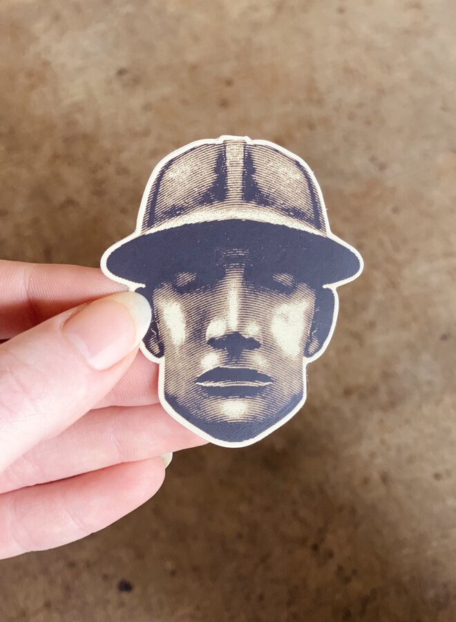 Driller Head Matte Sticker
