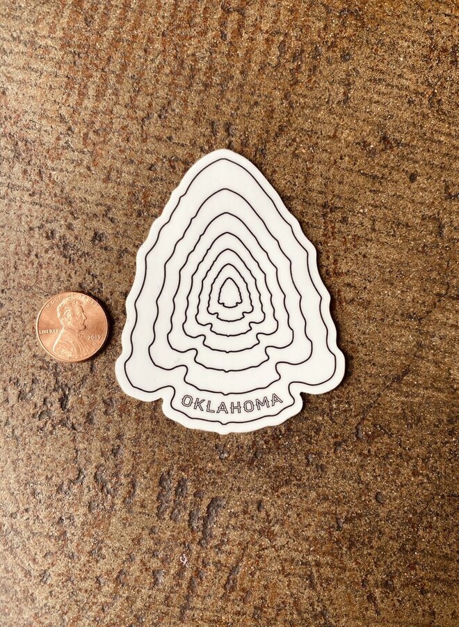 Oklahoma Arrowhead Sticker