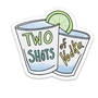 Two Shots of Vodka Sticker