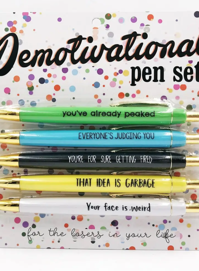 Demotivational Pen Set