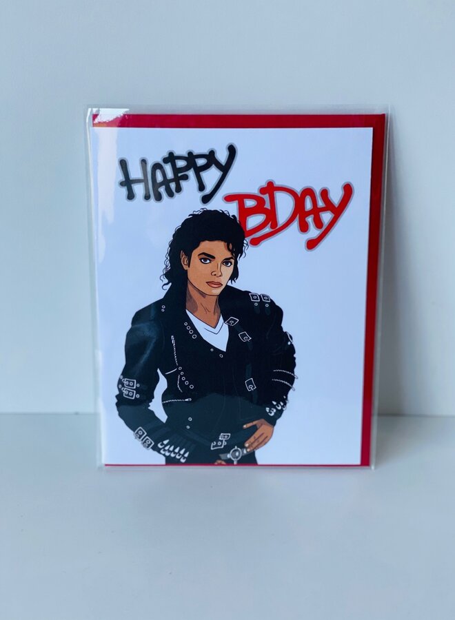 Happy Birthday Michael Jackson Card