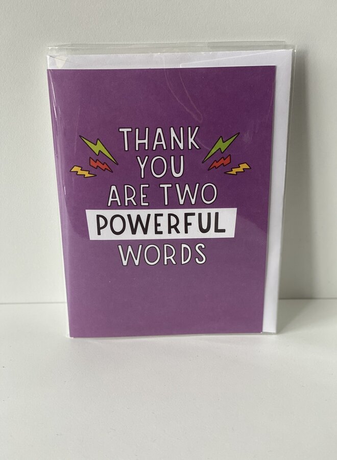 Lighting Bolt Thank You Card