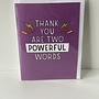 Lighting Bolt Thank You Card