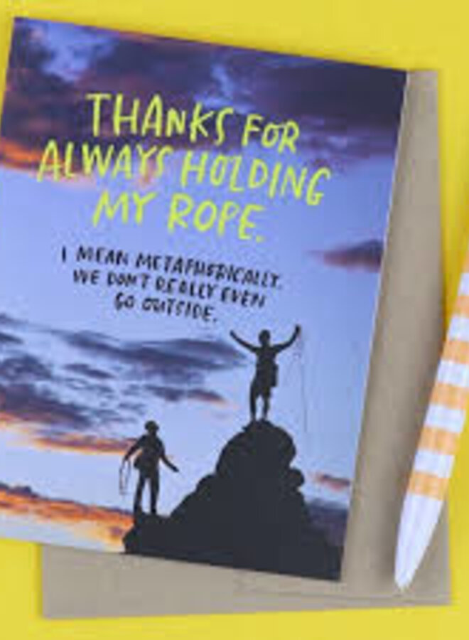Card: Holding My Rope