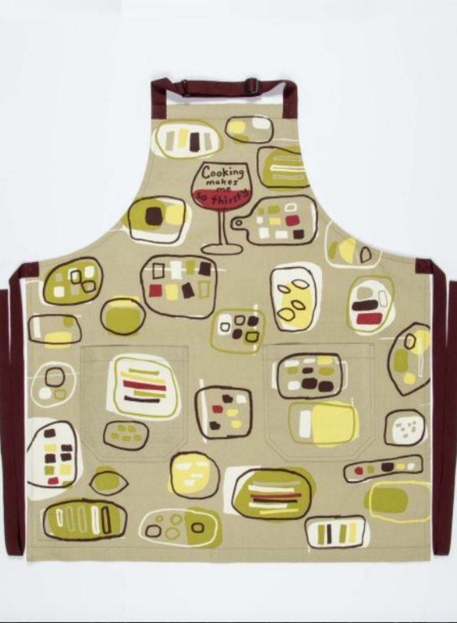 Cooking Makes Me So Thirsty Apron