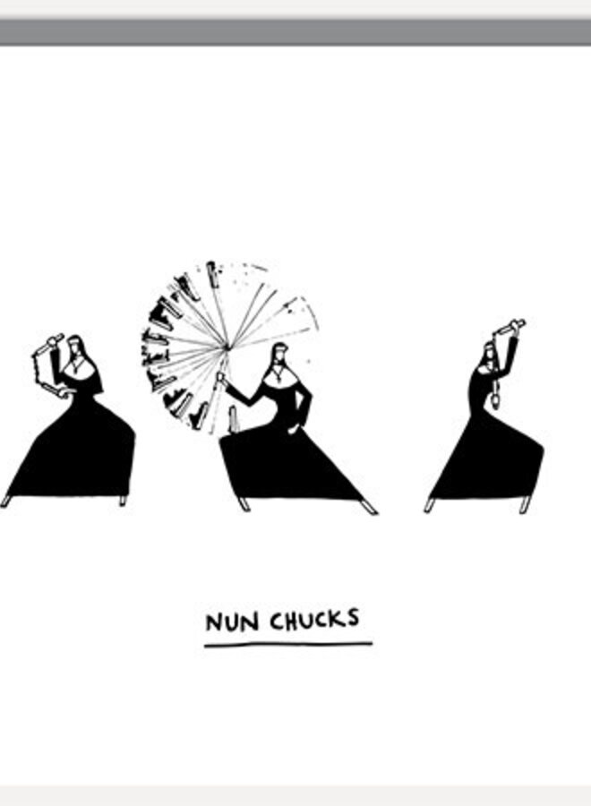 Nun Chucks Card