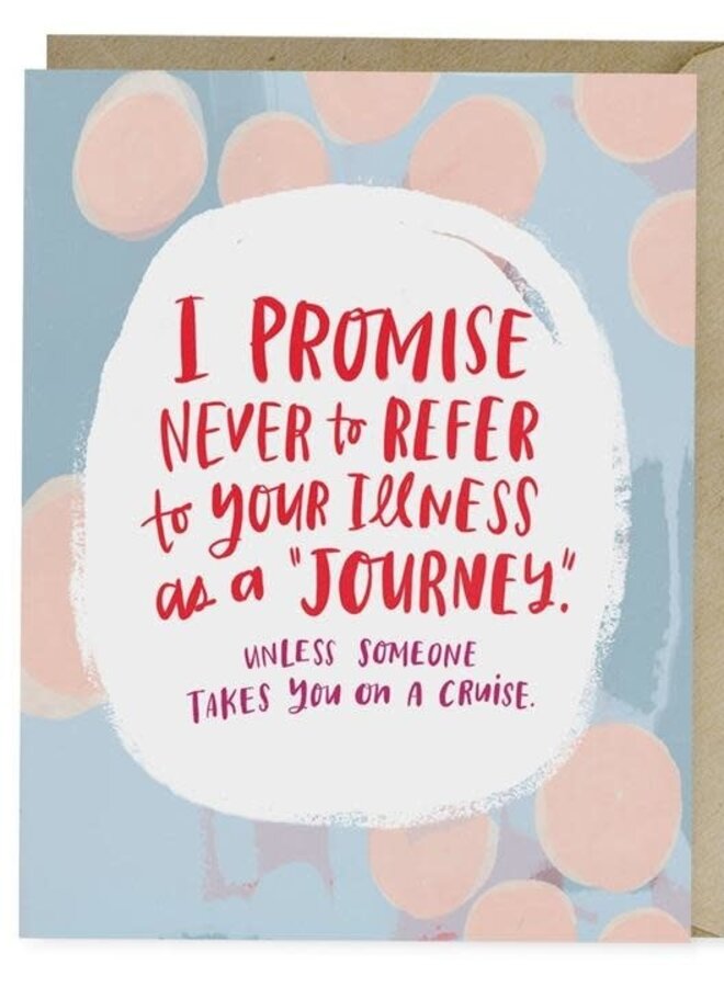 Card: Illness Is Not a Journey