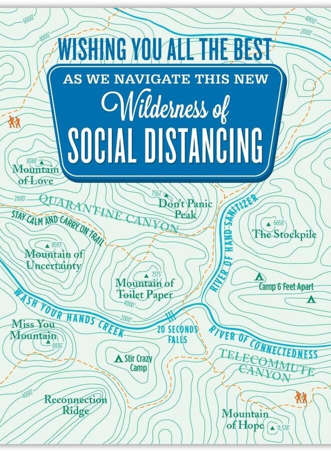 Social Distancing Trail Card