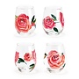 Stemless Rose Wine Glass