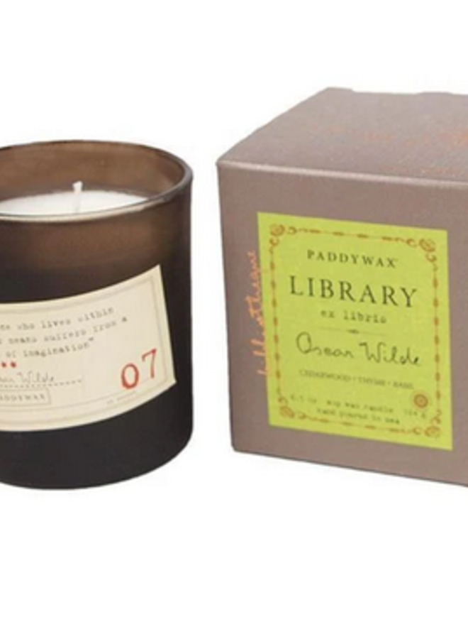 Oscar Wilde Library Candle