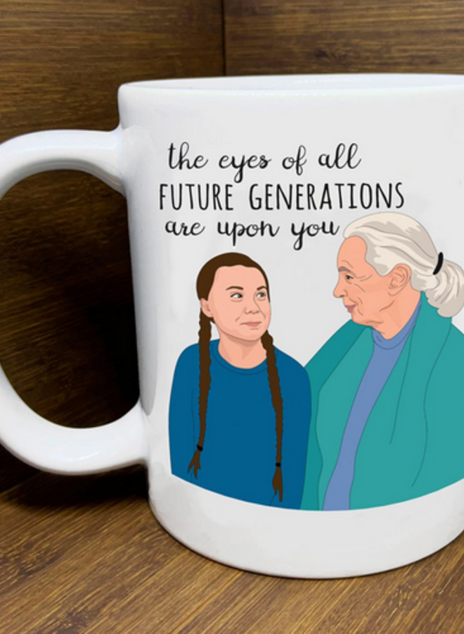 Greta and Jane Humanitarian Mug
