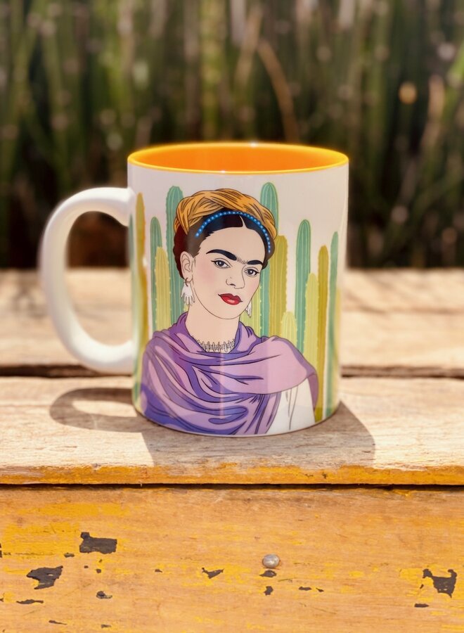 Frida With Cacti Mug