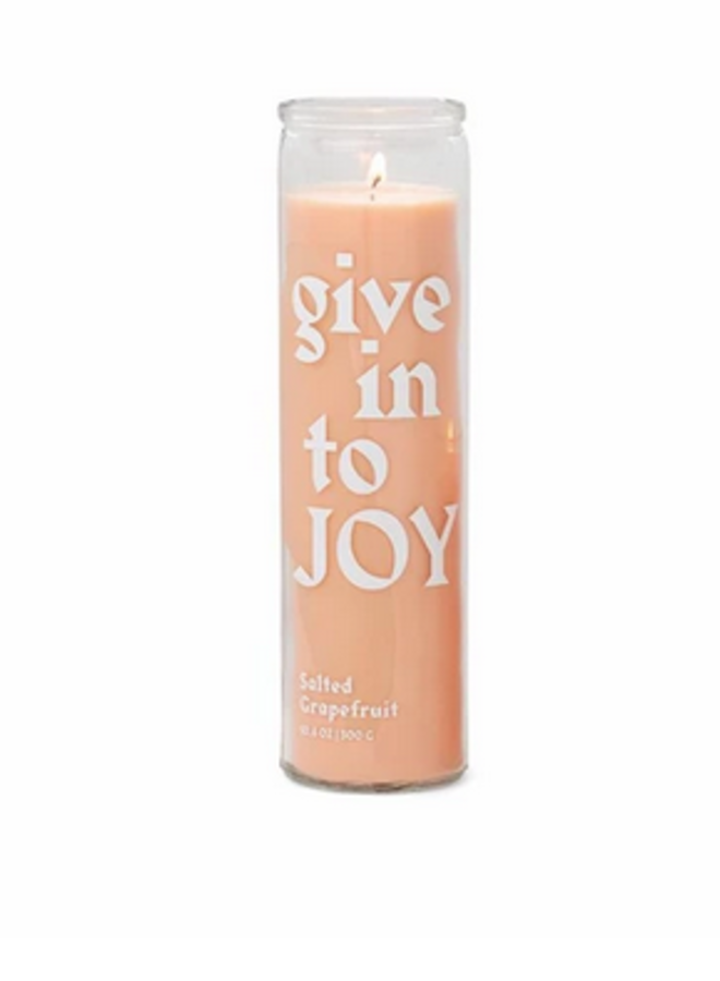 Give Into Joy Prayer Candle