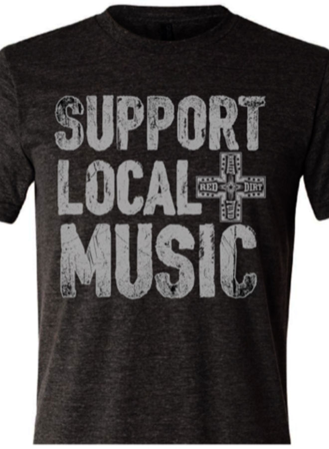 Preorder: Black Support Local Music Tshirt