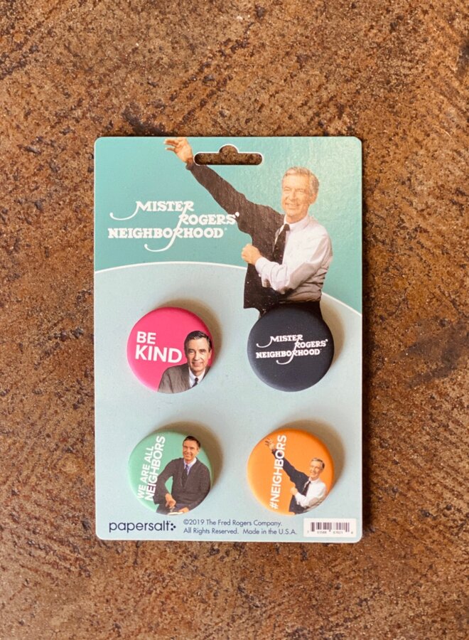 Mister Rogers Button Set