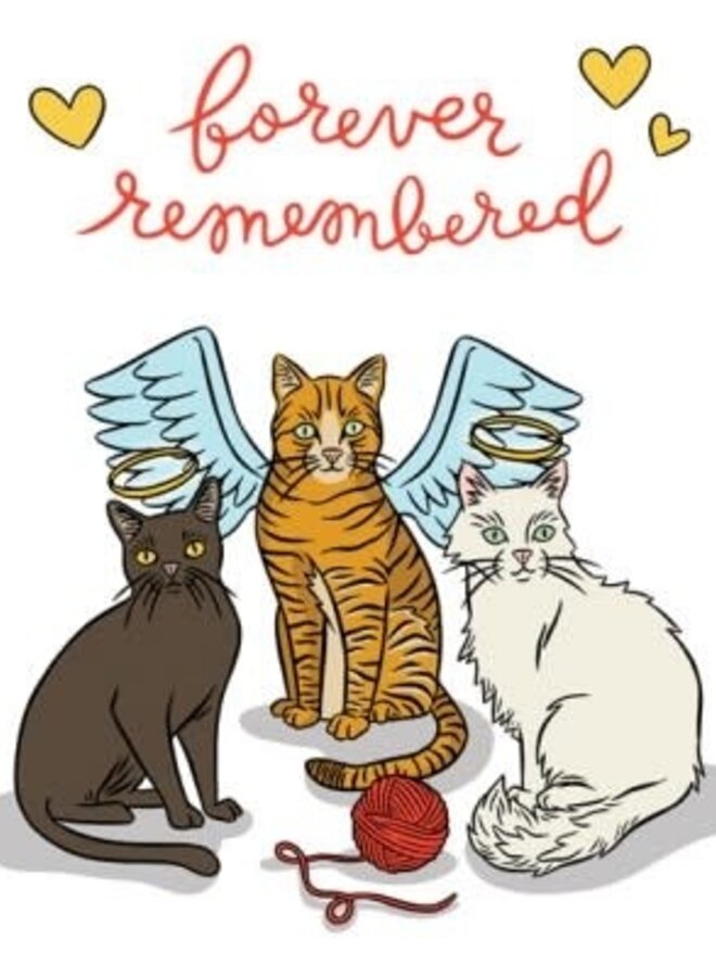 Cats Forever Remembered Card