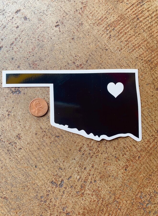 Oklahoma Heart Sticker