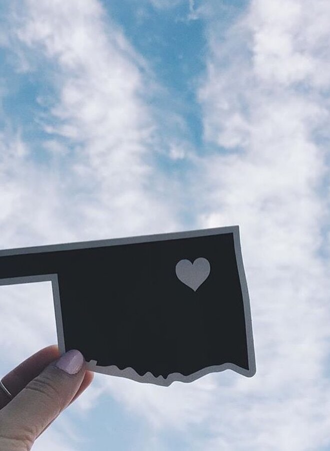 Oklahoma Heart Sticker