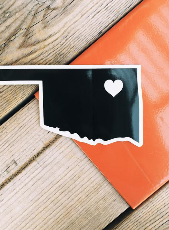 Oklahoma Heart Sticker
