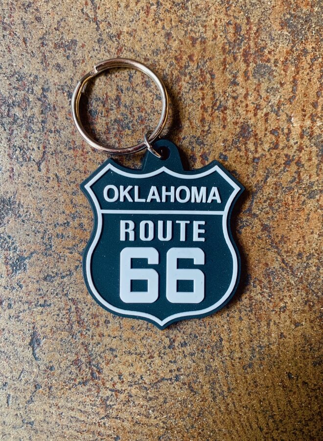 Oklahoma Route 66 Keychain