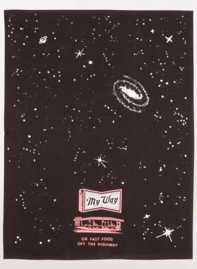 My Way Or Fast Food Dish Towel