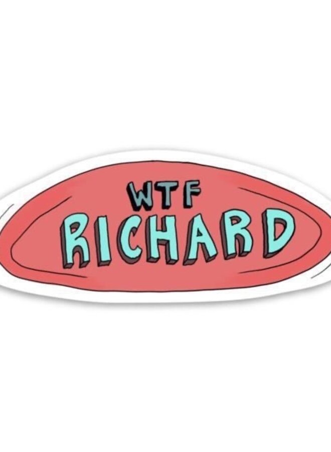 Wtf Richard Frisbee Sticker