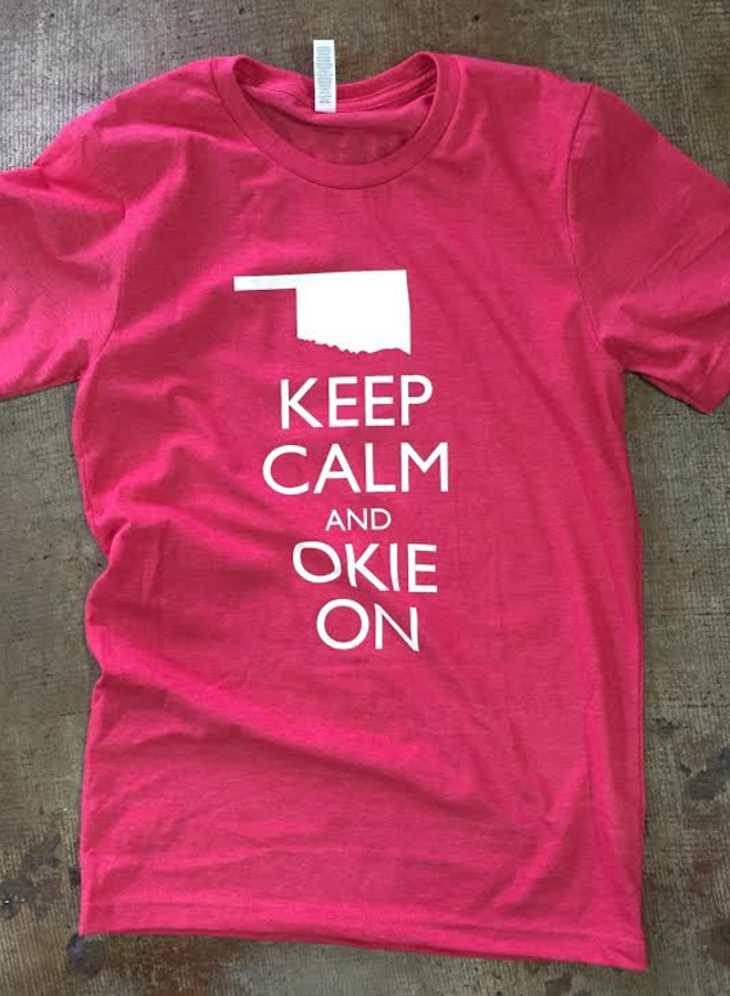 Keep Calm And Okie On Tshirt - 40% Off