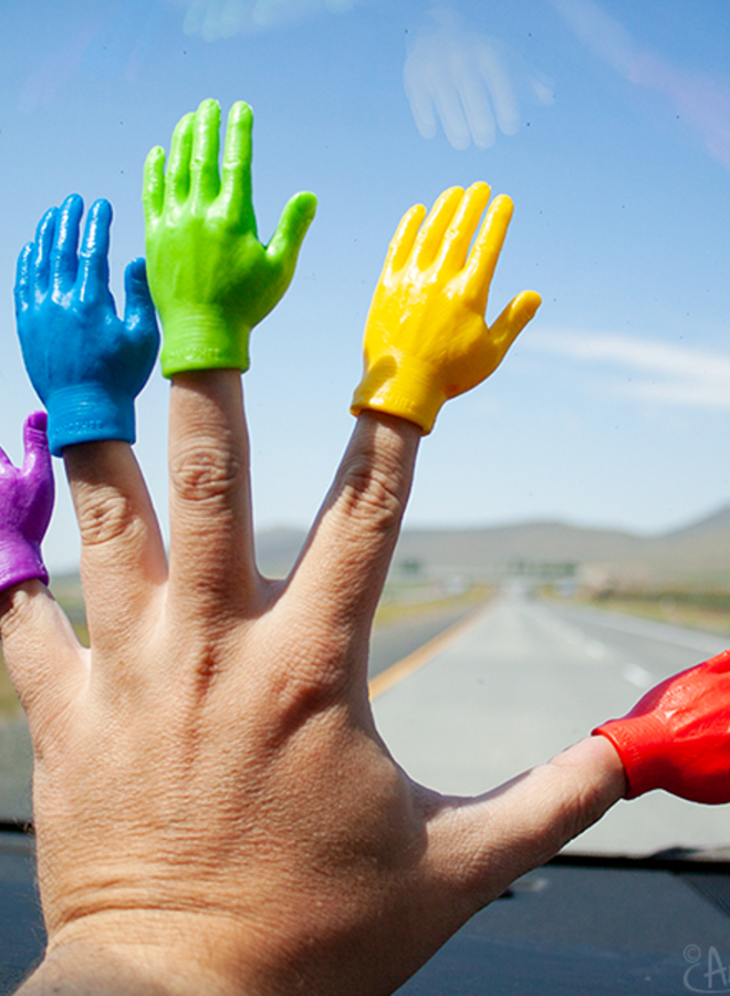 Rainbow Finger Hand