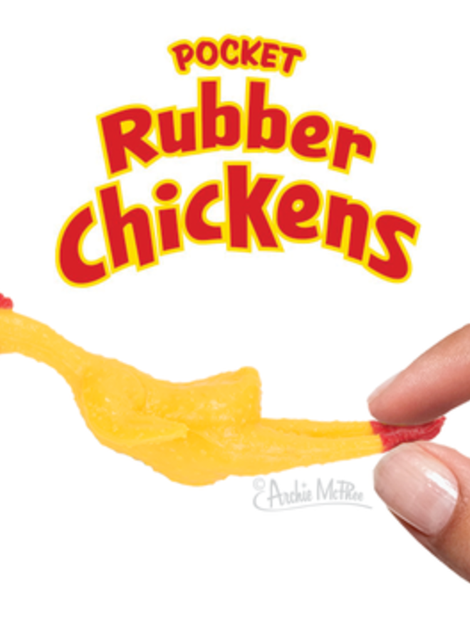 3" Rubber Chicken