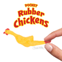 3" Rubber Chicken