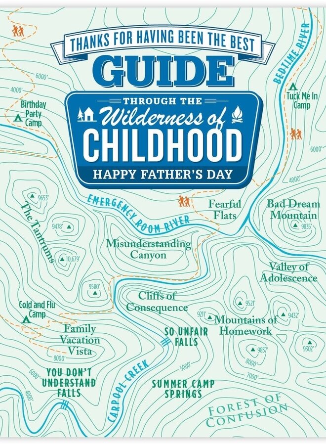 Father's Day Map Card