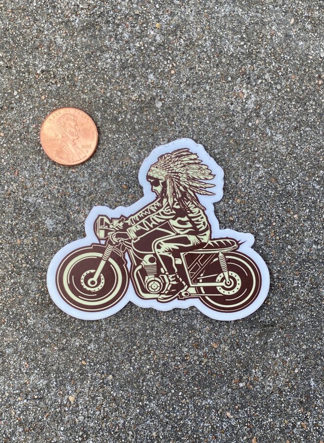 Native Motorcycle Sticker