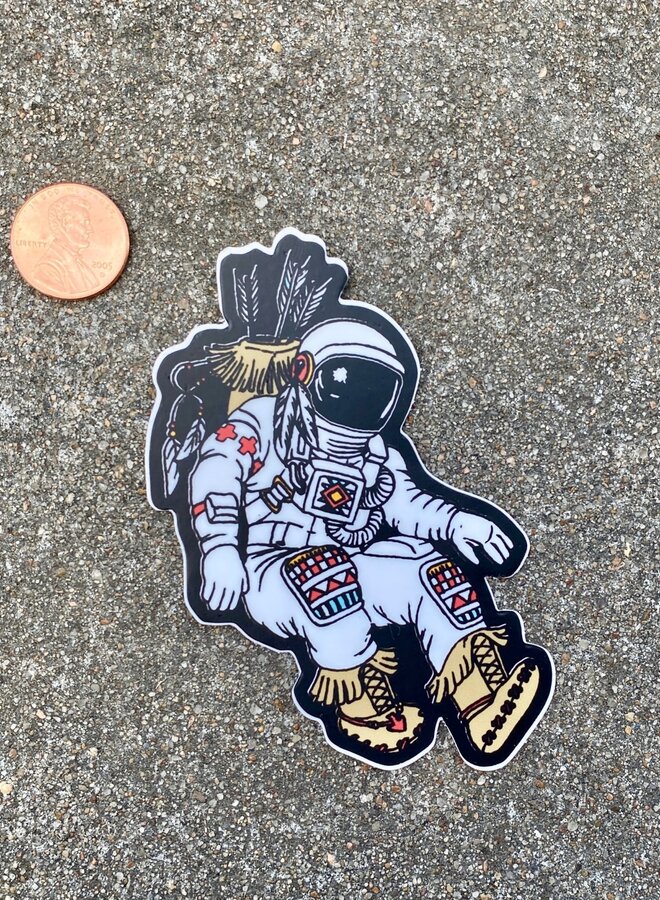 Native Astronaut Sticker