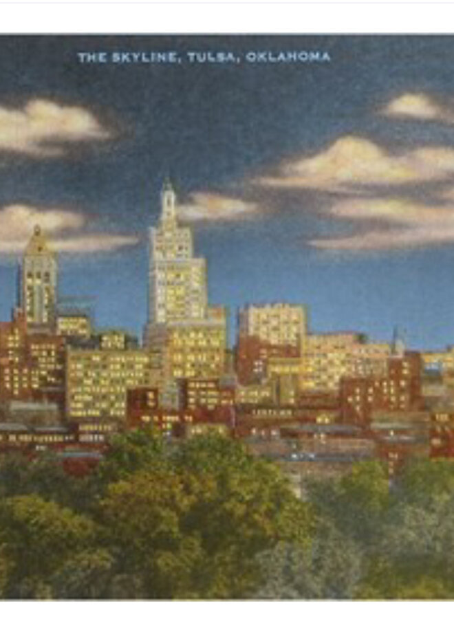 Skyline at Dusk Postcard