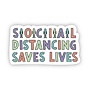 Social Distancing Sticker