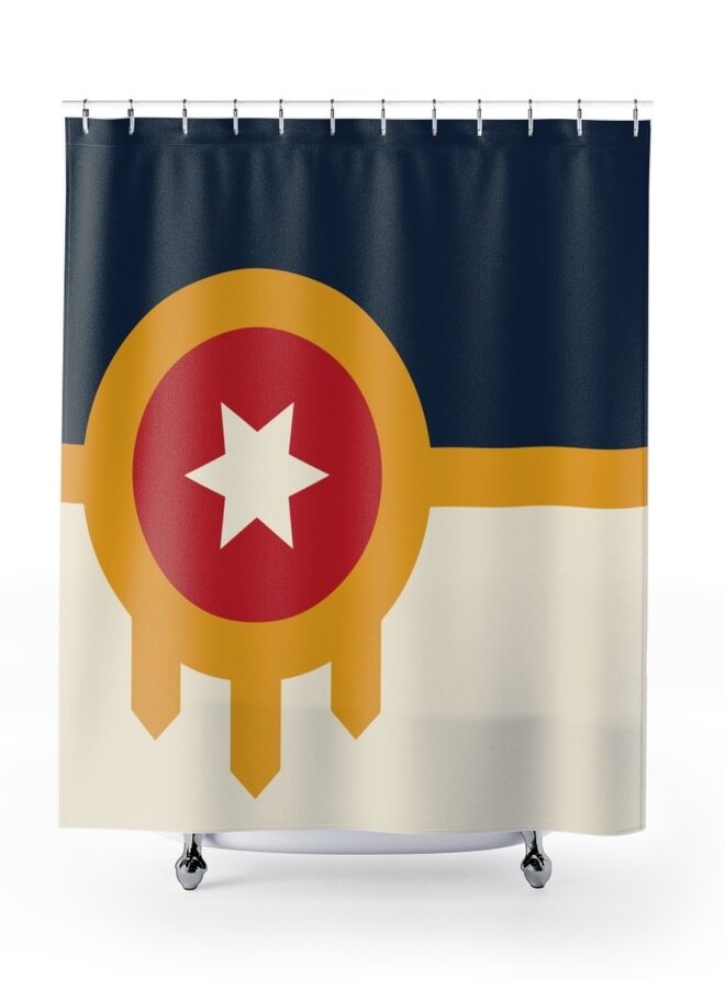 Tulsa Flag Shower Curtain