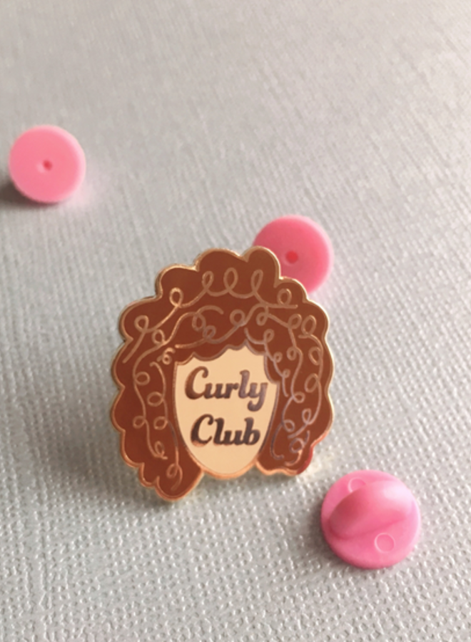 Curly Club Enamel Pin 3