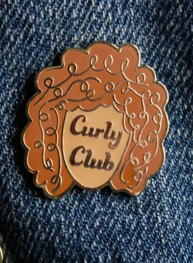 Curly Club Enamel Pin 2