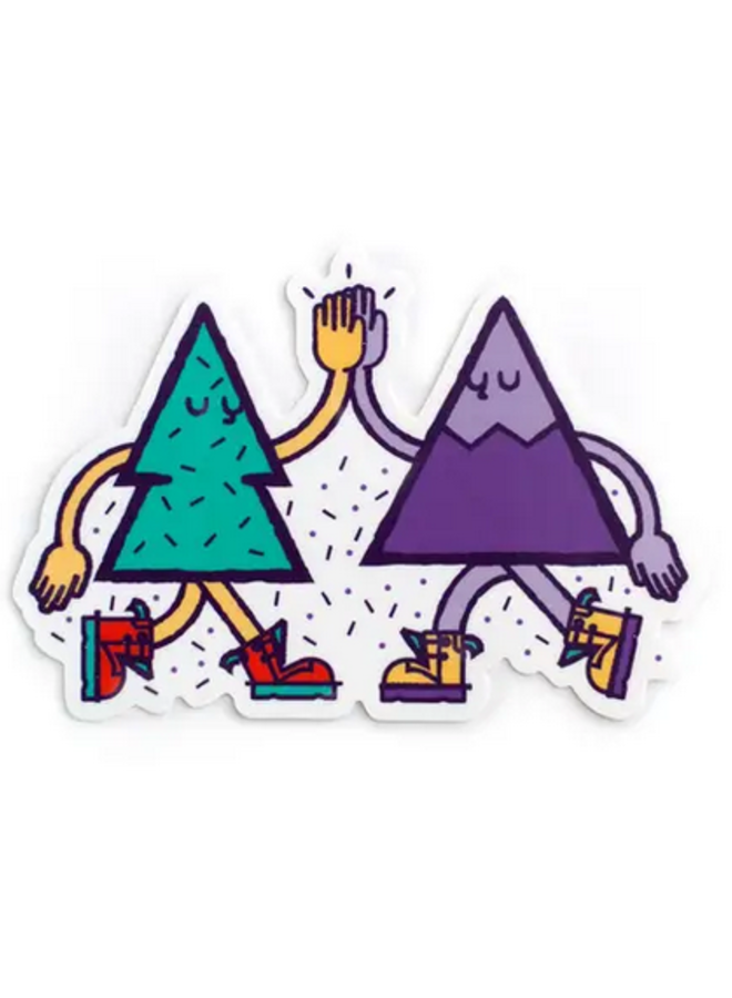 Tree & Mountain Friends Sticker