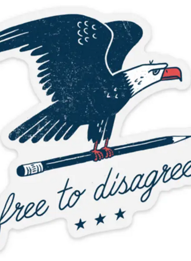 Free To Disagree Sticker