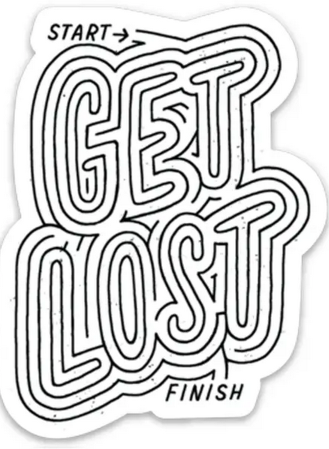 Get Lost Sticker