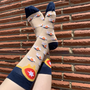 Tulsa Flag Bison Socks