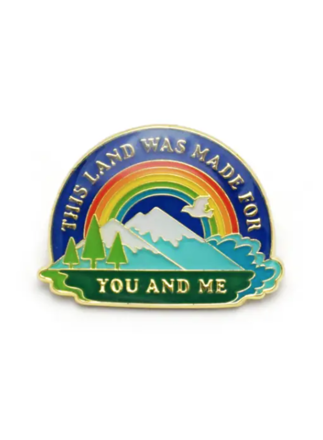 This Land Is Your Land Enamel Pin